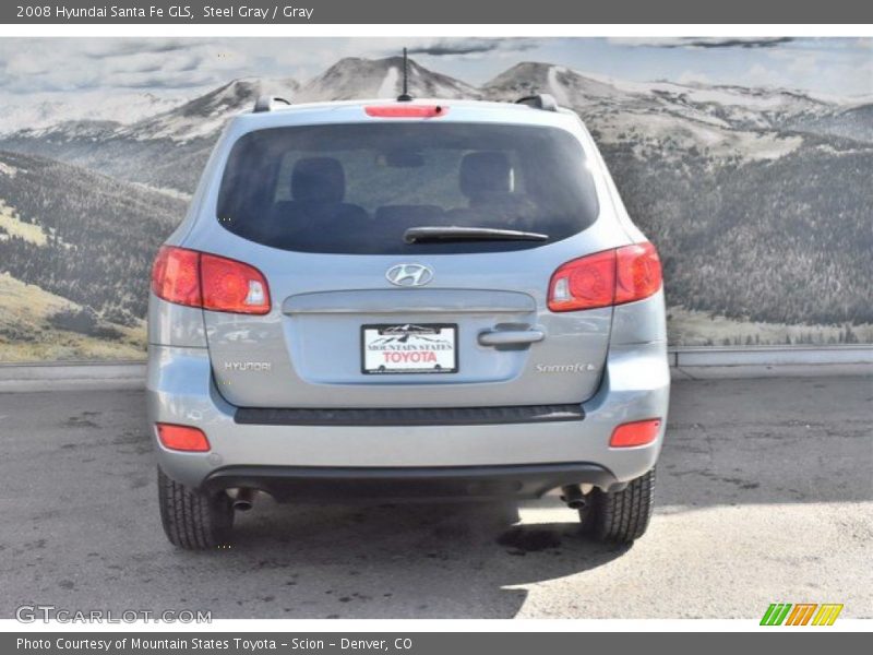 Steel Gray / Gray 2008 Hyundai Santa Fe GLS