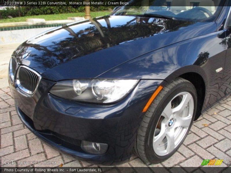 Monaco Blue Metallic / Cream Beige 2010 BMW 3 Series 328i Convertible