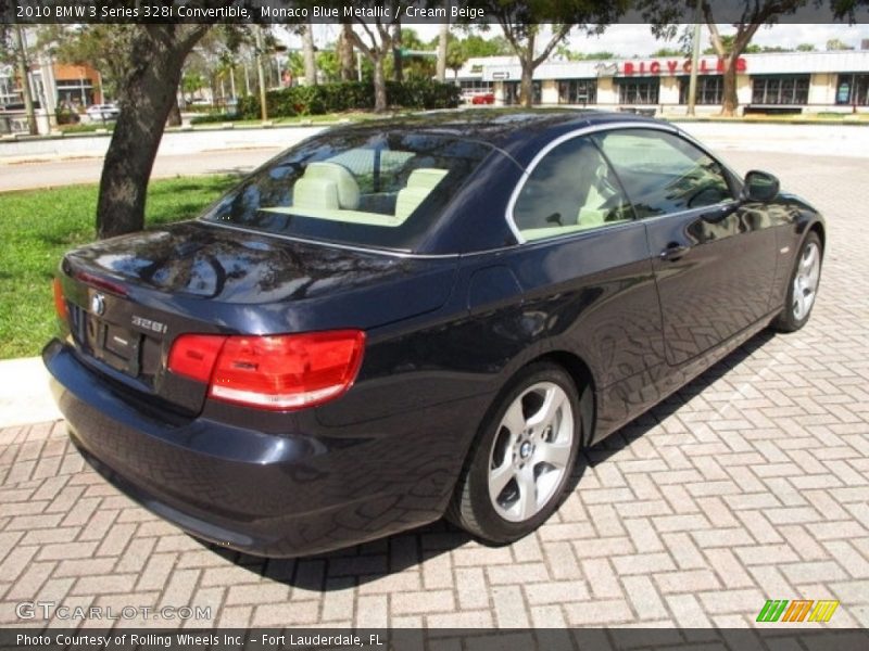 Monaco Blue Metallic / Cream Beige 2010 BMW 3 Series 328i Convertible