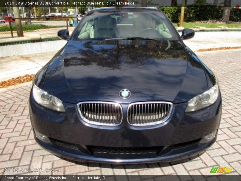 Monaco Blue Metallic / Cream Beige 2010 BMW 3 Series 328i Convertible