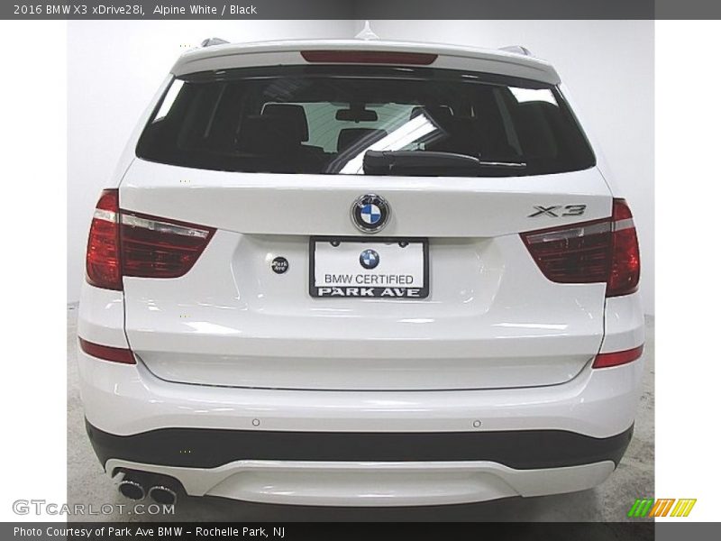 Alpine White / Black 2016 BMW X3 xDrive28i