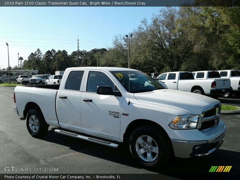 Bright White / Black/Diesel Gray 2019 Ram 1500 Classic Tradesman Quad Cab