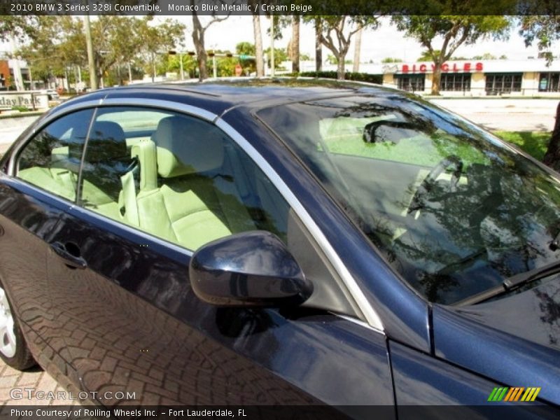 Monaco Blue Metallic / Cream Beige 2010 BMW 3 Series 328i Convertible