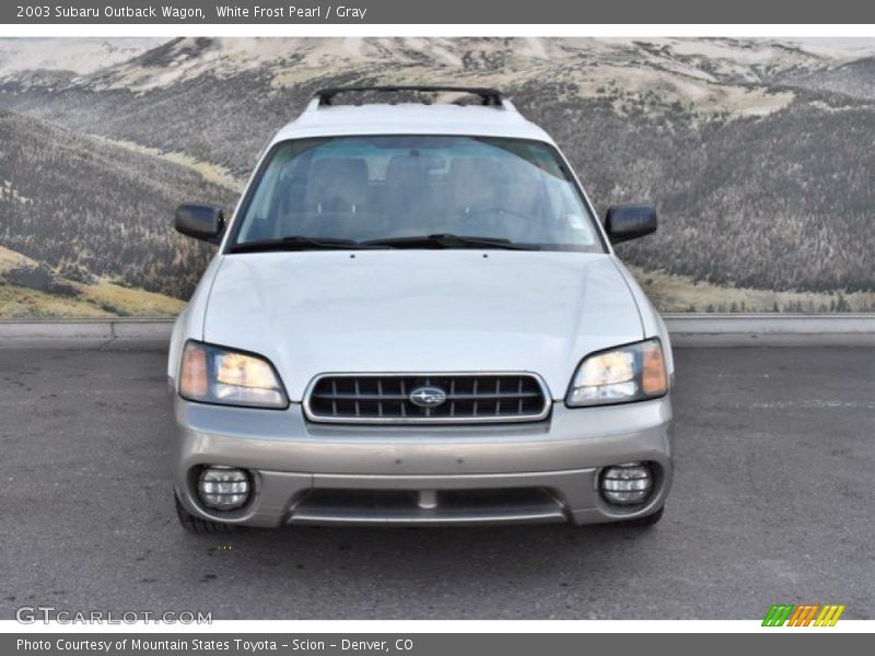 White Frost Pearl / Gray 2003 Subaru Outback Wagon