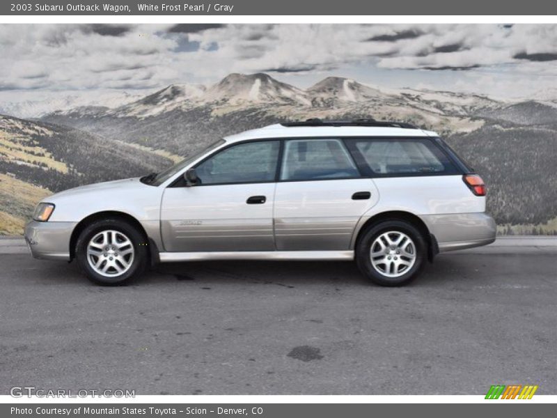 White Frost Pearl / Gray 2003 Subaru Outback Wagon
