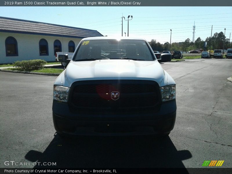 Bright White / Black/Diesel Gray 2019 Ram 1500 Classic Tradesman Quad Cab