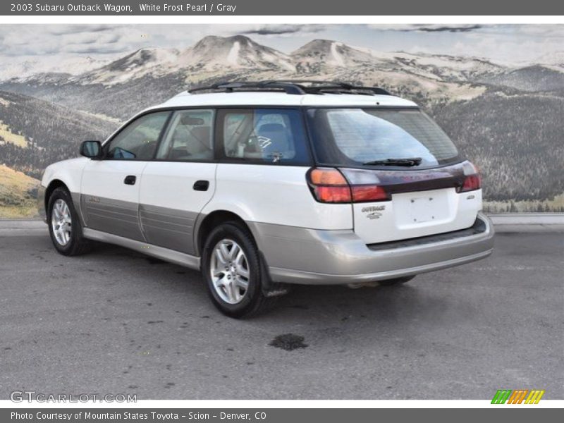 White Frost Pearl / Gray 2003 Subaru Outback Wagon