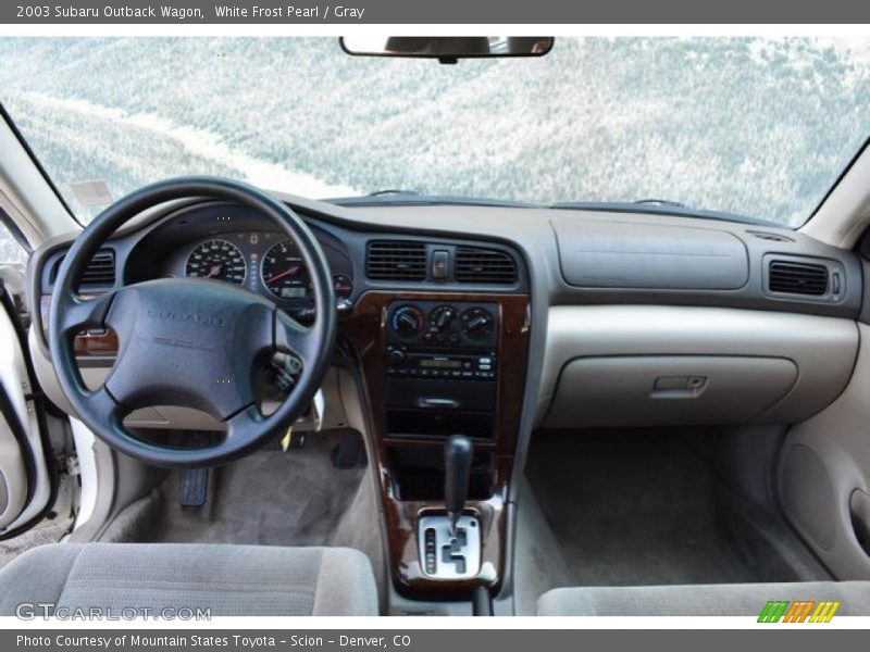 White Frost Pearl / Gray 2003 Subaru Outback Wagon