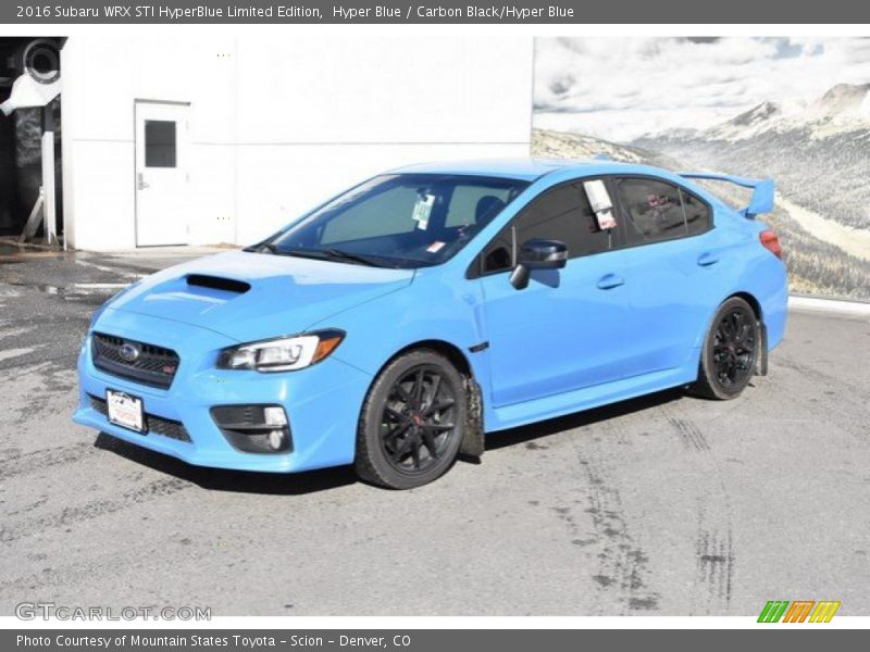 Hyper Blue / Carbon Black/Hyper Blue 2016 Subaru WRX STI HyperBlue Limited Edition