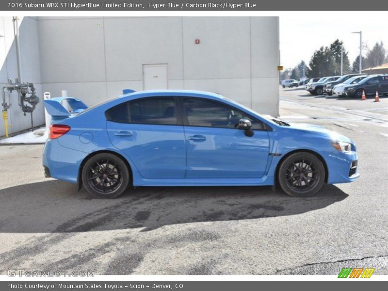 Hyper Blue / Carbon Black/Hyper Blue 2016 Subaru WRX STI HyperBlue Limited Edition