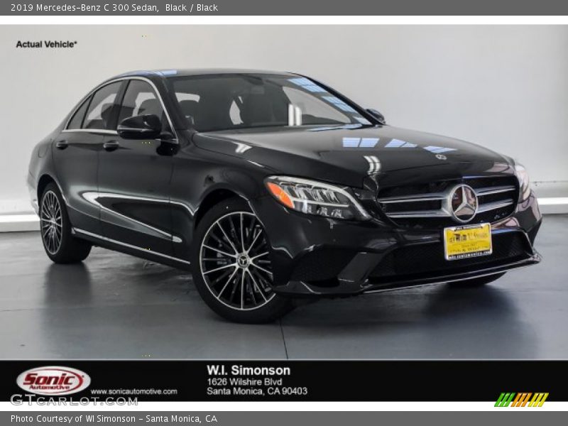 Black / Black 2019 Mercedes-Benz C 300 Sedan