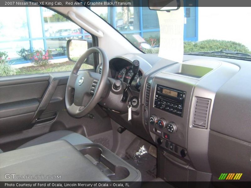 Red Alert / Graphite Black/Titanium 2007 Nissan Titan XE King Cab