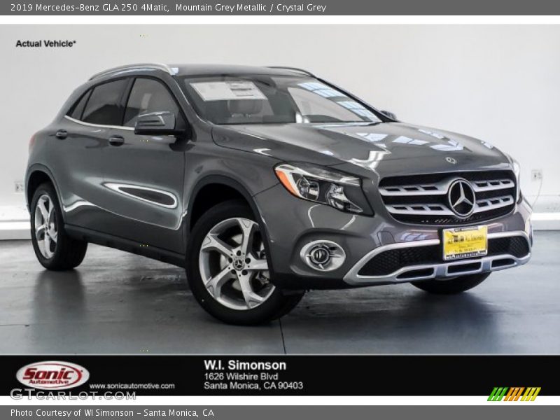 Mountain Grey Metallic / Crystal Grey 2019 Mercedes-Benz GLA 250 4Matic