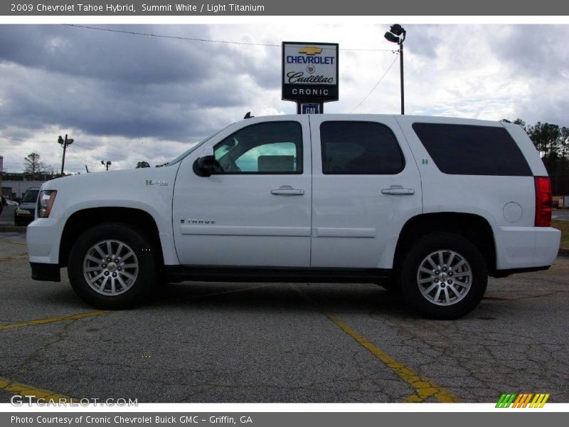 Summit White / Light Titanium 2009 Chevrolet Tahoe Hybrid