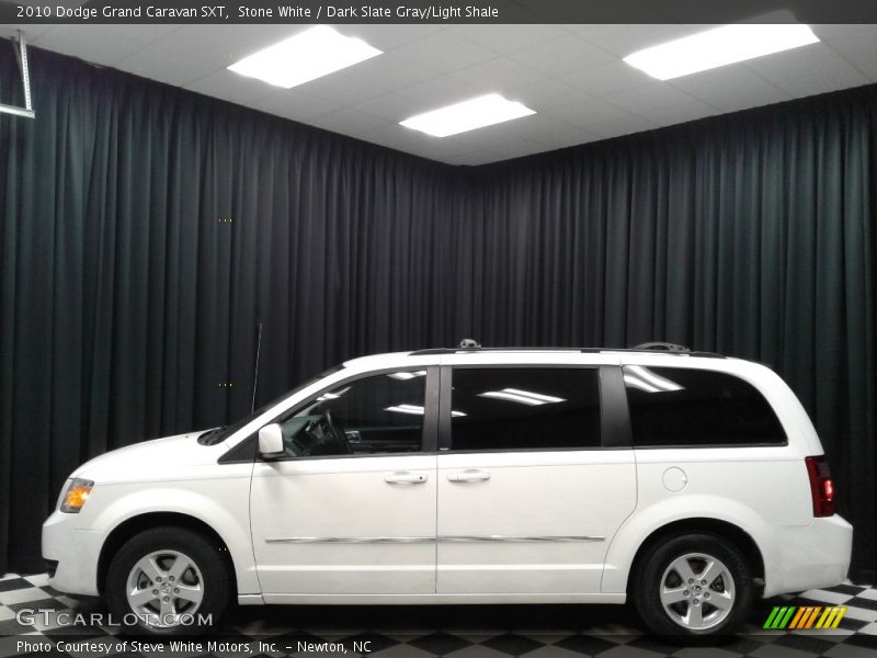 Stone White / Dark Slate Gray/Light Shale 2010 Dodge Grand Caravan SXT