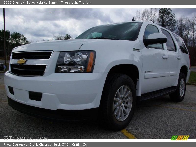 Summit White / Light Titanium 2009 Chevrolet Tahoe Hybrid
