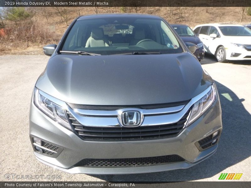 Modern Steel Metallic / Mocha 2019 Honda Odyssey EX