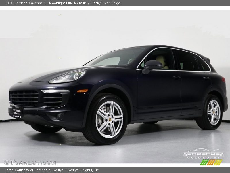 Moonlight Blue Metallic / Black/Luxor Beige 2016 Porsche Cayenne S