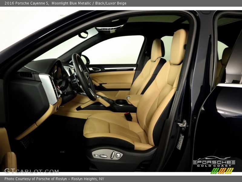 Moonlight Blue Metallic / Black/Luxor Beige 2016 Porsche Cayenne S
