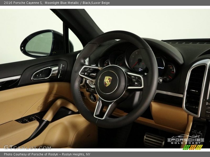 Moonlight Blue Metallic / Black/Luxor Beige 2016 Porsche Cayenne S