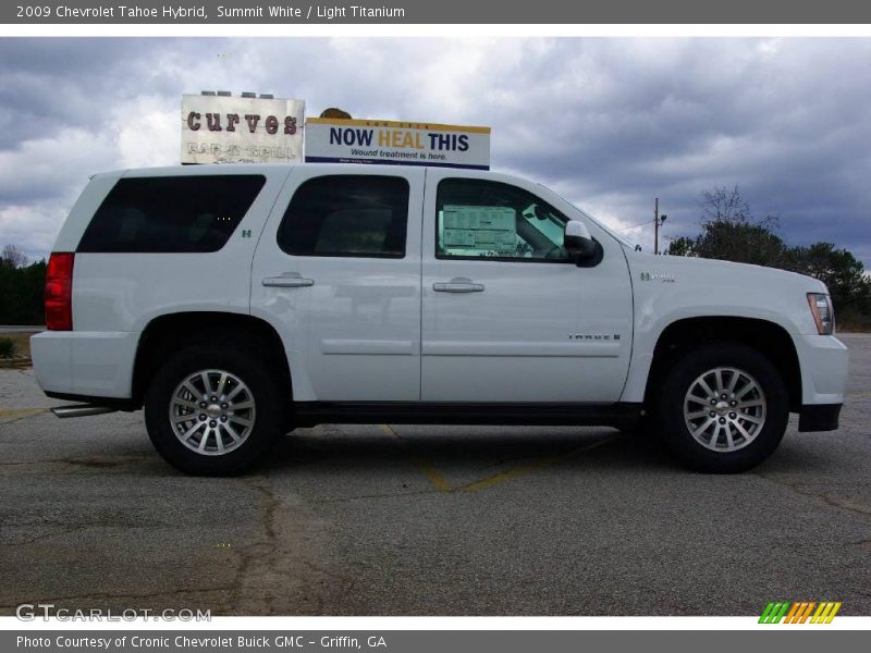 Summit White / Light Titanium 2009 Chevrolet Tahoe Hybrid