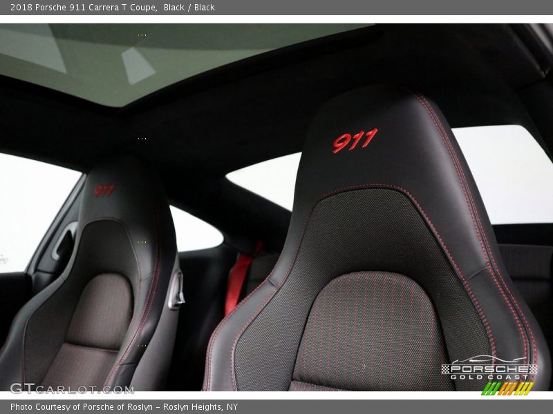 Black / Black 2018 Porsche 911 Carrera T Coupe