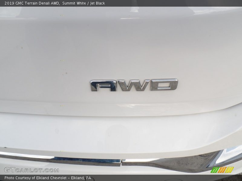 Summit White / Jet Black 2019 GMC Terrain Denali AWD