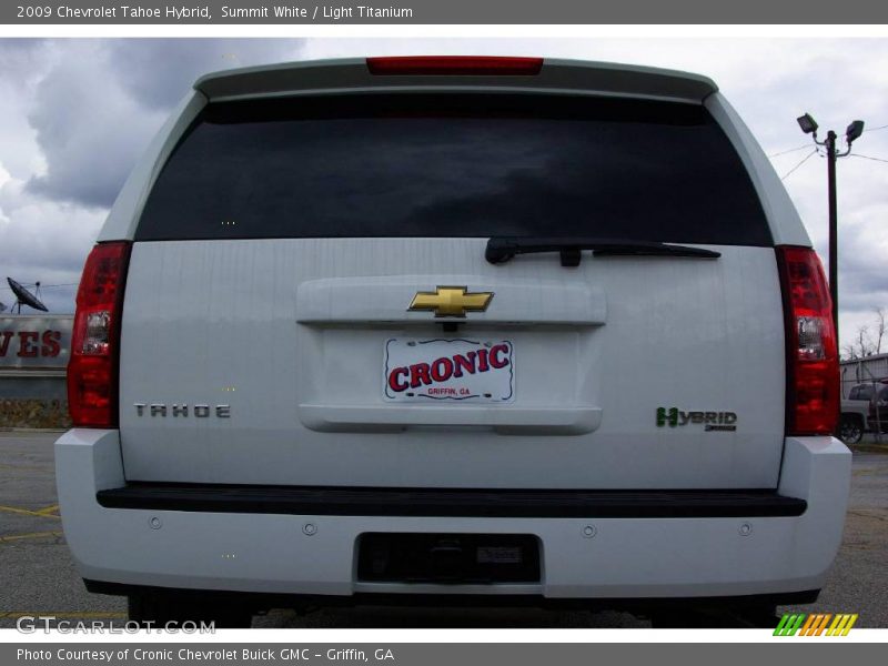Summit White / Light Titanium 2009 Chevrolet Tahoe Hybrid