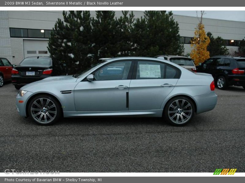 Silverstone II Metallic / Black Novillo Leather 2009 BMW M3 Sedan