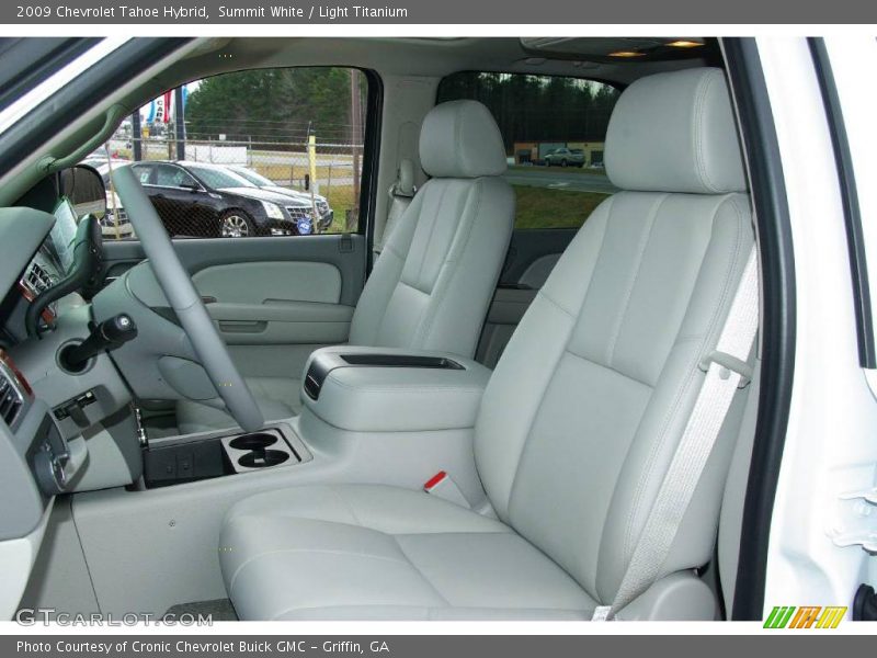 Summit White / Light Titanium 2009 Chevrolet Tahoe Hybrid