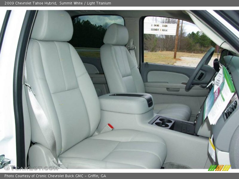 Summit White / Light Titanium 2009 Chevrolet Tahoe Hybrid