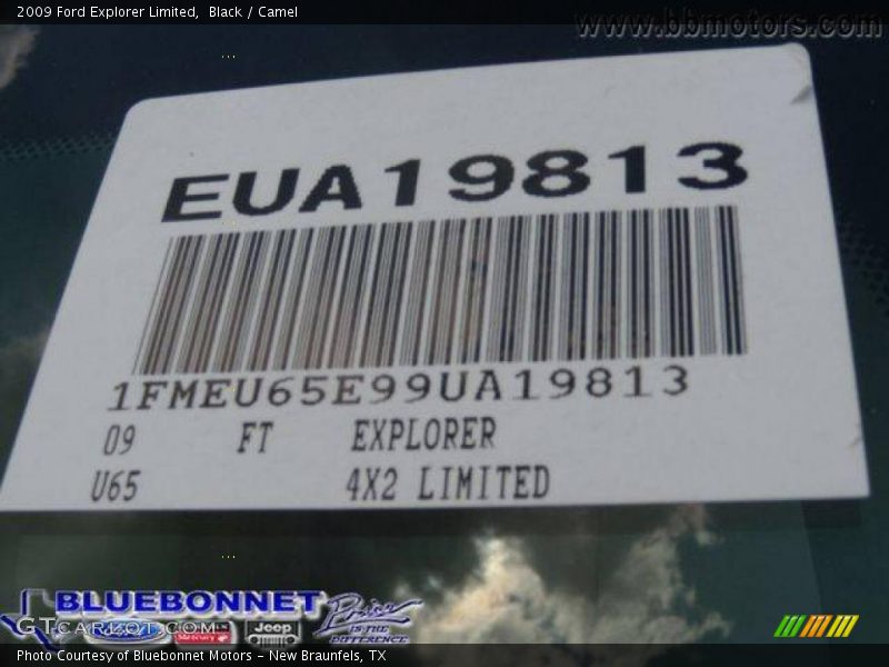 Black / Camel 2009 Ford Explorer Limited