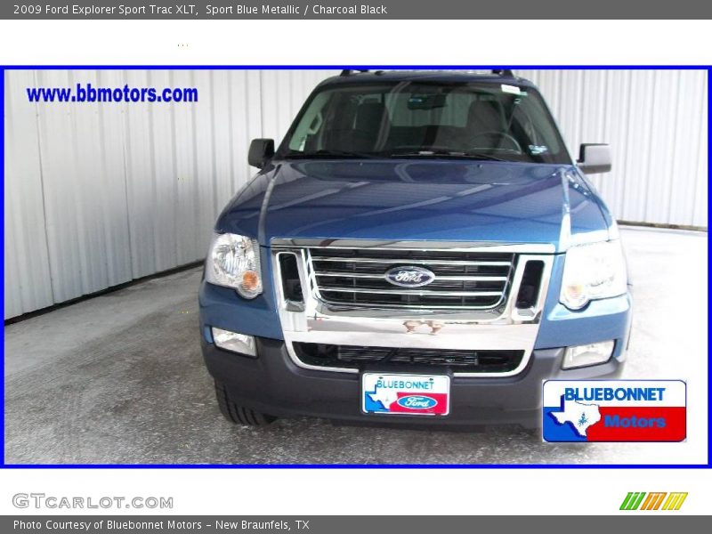 Sport Blue Metallic / Charcoal Black 2009 Ford Explorer Sport Trac XLT