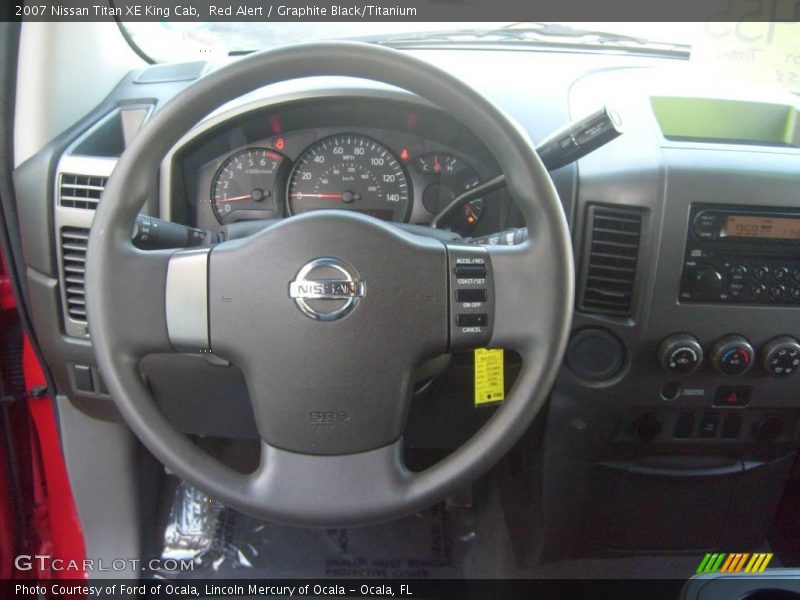 Red Alert / Graphite Black/Titanium 2007 Nissan Titan XE King Cab