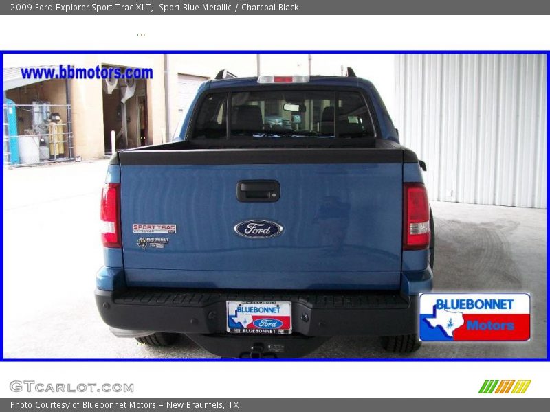 Sport Blue Metallic / Charcoal Black 2009 Ford Explorer Sport Trac XLT