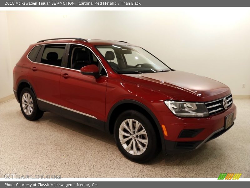 Cardinal Red Metallic / Titan Black 2018 Volkswagen Tiguan SE 4MOTION