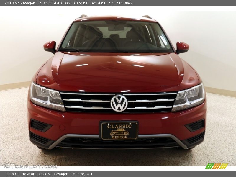 Cardinal Red Metallic / Titan Black 2018 Volkswagen Tiguan SE 4MOTION