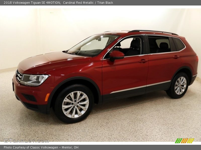 Cardinal Red Metallic / Titan Black 2018 Volkswagen Tiguan SE 4MOTION