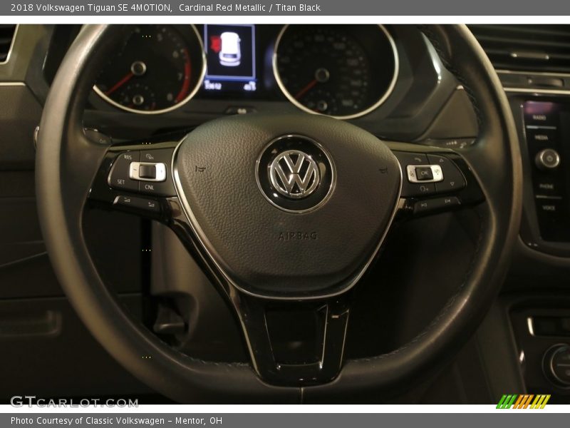 Cardinal Red Metallic / Titan Black 2018 Volkswagen Tiguan SE 4MOTION