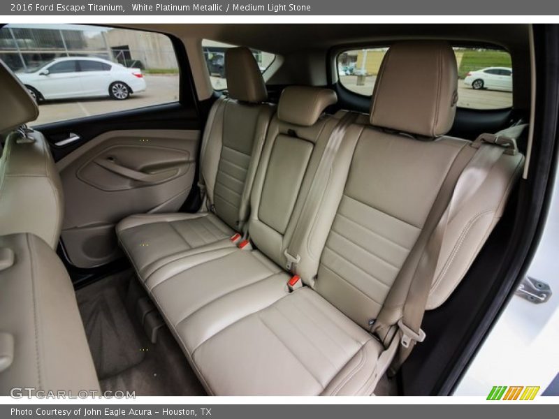 White Platinum Metallic / Medium Light Stone 2016 Ford Escape Titanium