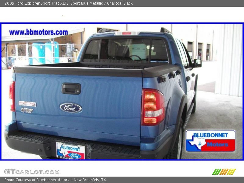 Sport Blue Metallic / Charcoal Black 2009 Ford Explorer Sport Trac XLT