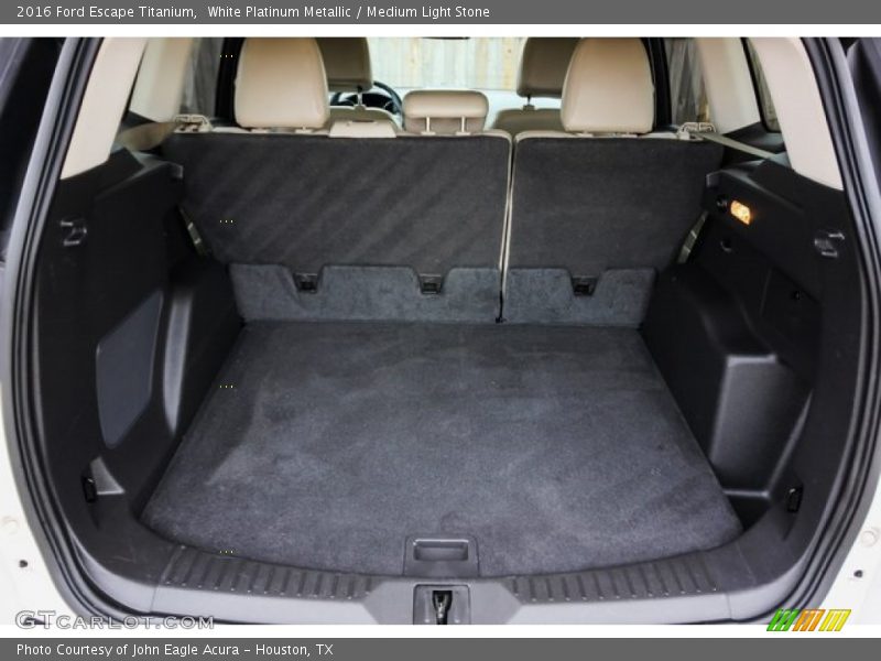 White Platinum Metallic / Medium Light Stone 2016 Ford Escape Titanium