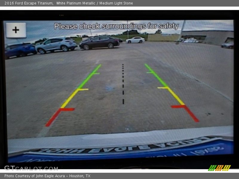 White Platinum Metallic / Medium Light Stone 2016 Ford Escape Titanium