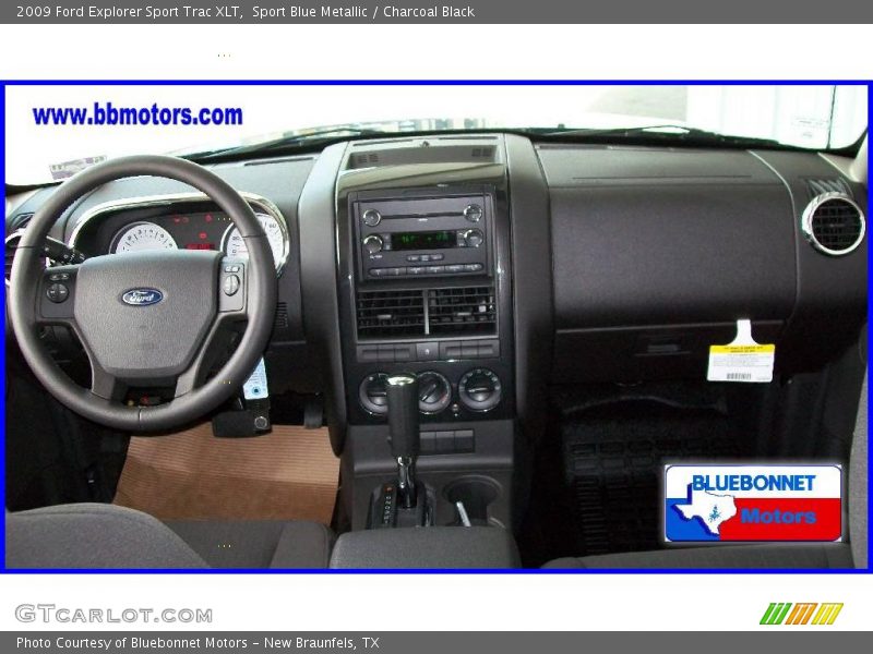 Sport Blue Metallic / Charcoal Black 2009 Ford Explorer Sport Trac XLT