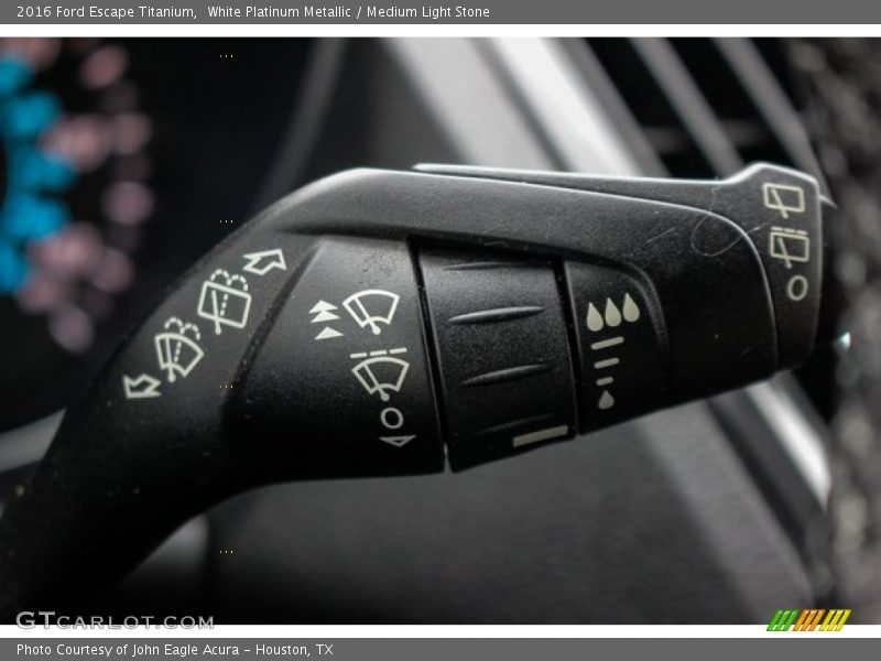 White Platinum Metallic / Medium Light Stone 2016 Ford Escape Titanium