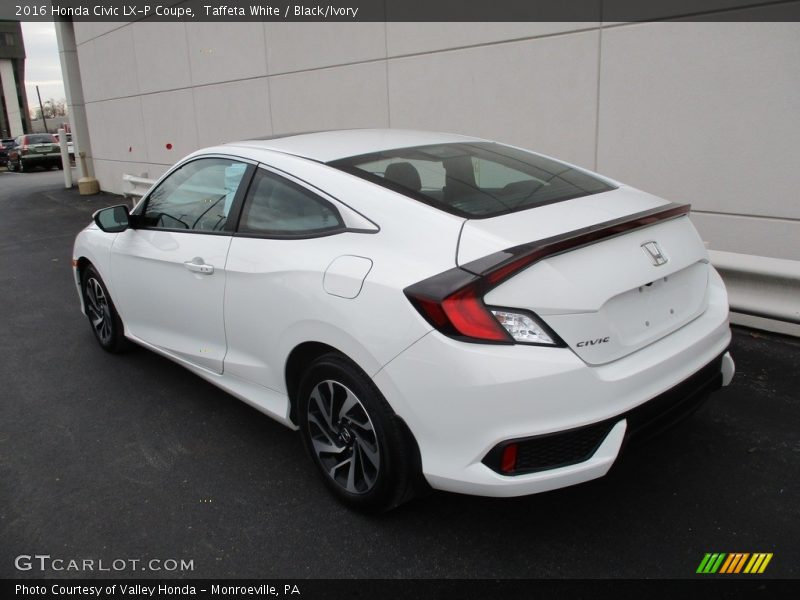 Taffeta White / Black/Ivory 2016 Honda Civic LX-P Coupe