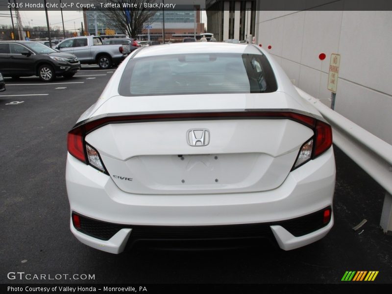 Taffeta White / Black/Ivory 2016 Honda Civic LX-P Coupe