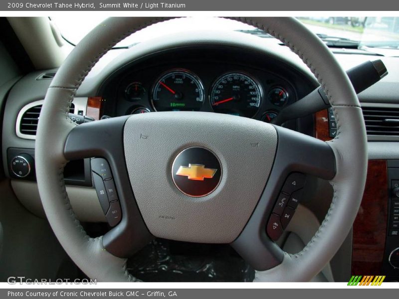 Summit White / Light Titanium 2009 Chevrolet Tahoe Hybrid