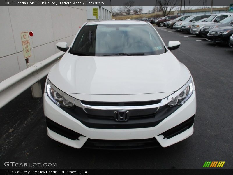 Taffeta White / Black/Ivory 2016 Honda Civic LX-P Coupe