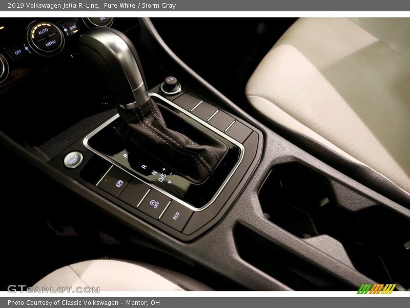Pure White / Storm Gray 2019 Volkswagen Jetta R-Line